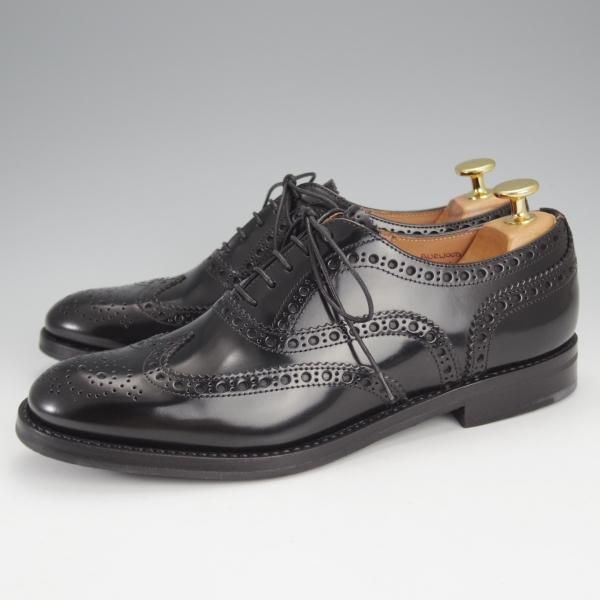 未使用★チャーチ(レディース) SIZE 38【定価￥160,600-★バーウッド/BURWOOD WG】ポリッシュドバインダーカーフ/黒/Church's★i954