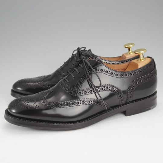 未使用★チャーチ(レディース) SIZE 38【定価￥160,600-★バーウッド/BURWOOD WG】ポリッシュドバインダーカーフ/黒/Church's★i954