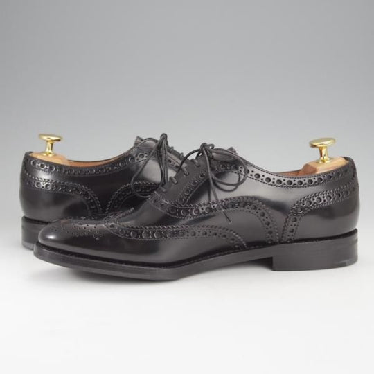 未使用★チャーチ(レディース) SIZE 38【定価￥160,600-★バーウッド/BURWOOD WG】ポリッシュドバインダーカーフ/黒/Church's★i954