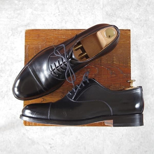 極美品★(スペイン製)マグナーニ SIZE 40【ボロネーゼ製法★ストレートチップ/21599】カーフ/黒/メンズ/MAGNANNI★i955