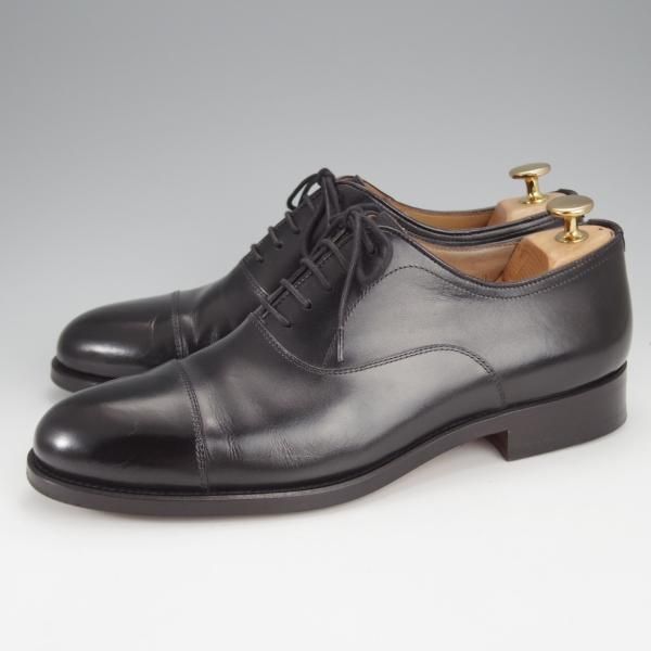 極美品★(スペイン製)マグナーニ SIZE 40【ボロネーゼ製法★ストレートチップ/21599】カーフ/黒/メンズ/MAGNANNI★i955