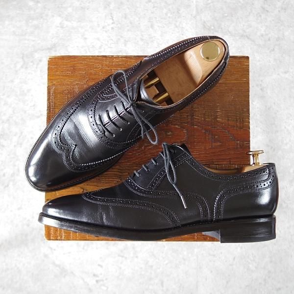 極上★RAYMAR/レイマー SIZE 8【★クォーターブローグ/4132R】カーフ/黒/メンズ★i957