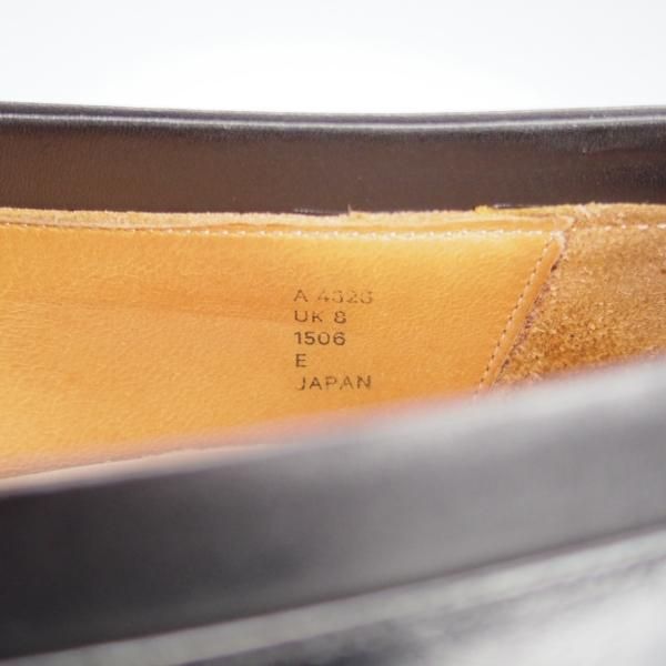 ★CALMANTHOLOGY/カルマンソロジー UK8【定価￥106,700-★ローファー/A4328】スリッポン/カーフ/黒/メンズ★i959