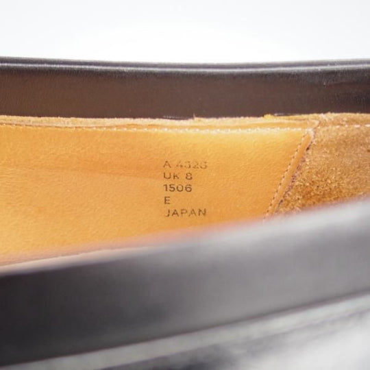 ★CALMANTHOLOGY/カルマンソロジー UK8【定価￥106,700-★ローファー/A4328】スリッポン/カーフ/黒/メンズ★i959