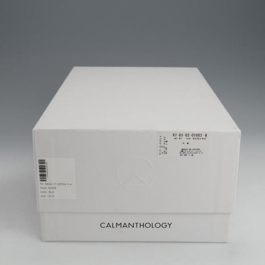 ★CALMANTHOLOGY/カルマンソロジー UK8【定価￥106,700-★ローファー/A4328】スリッポン/カーフ/黒/メンズ★i959