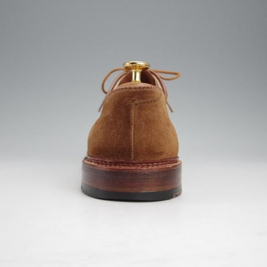 極上★オールデン 8.5D【貴重★(米)Carroll＆Co別注/バリーラスト/29336F】プレーントゥ/スエード/茶/アンライニング/Alden★i960