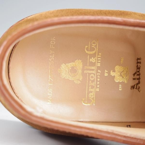 極上★オールデン 8.5D【貴重★(米)Carroll＆Co別注/バリーラスト/29336F】プレーントゥ/スエード/茶/アンライニング/Alden★i960