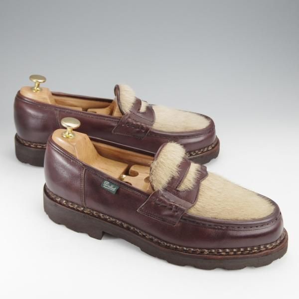 ParaBootパラブーツ「ランスフォック」アザラシ皮革ブラウン パラブーツ SIZE 8.5【フォック仕様(アザラシの毛皮)/REIMS】 | 高級