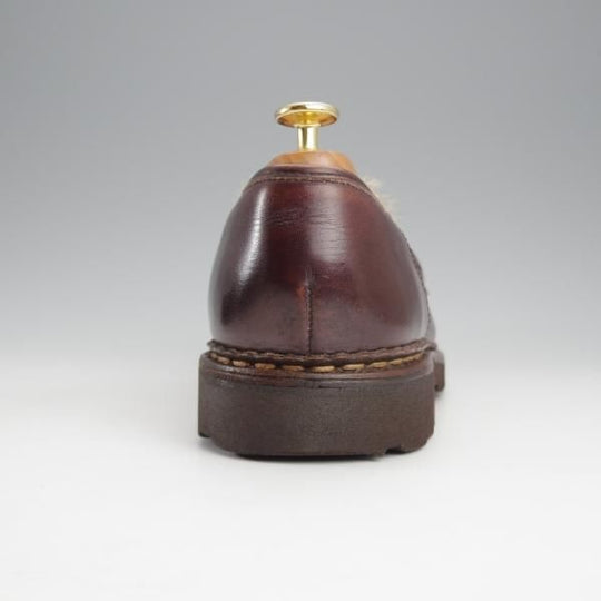 ★パラブーツ SIZE 8.5【貴重★フォック仕様(アザラシの毛皮)/ランス/REIMS】コインローファー/リスレザー/濃茶/Paraboot★i975