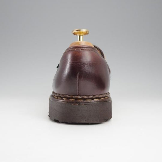 ★パラブーツ SIZE 8.5【貴重★フォック仕様(アザラシの毛皮)/ランス/REIMS】コインローファー/リスレザー/濃茶/Paraboot★i975