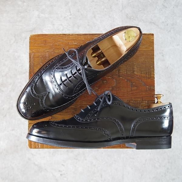 極上★チャーチ 70F/UK7【現行定価￥176,000-★100ラスト/CHETWYND/チェットウインド】フルブローグ/カーフ/黒/メンズ/Church's★i978