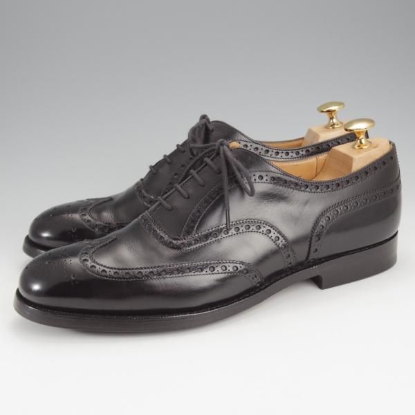 極上★チャーチ 70F/UK7【現行定価￥176,000-★100ラスト/CHETWYND/チェットウインド】フルブローグ/カーフ/黒/メンズ/Church's★i978