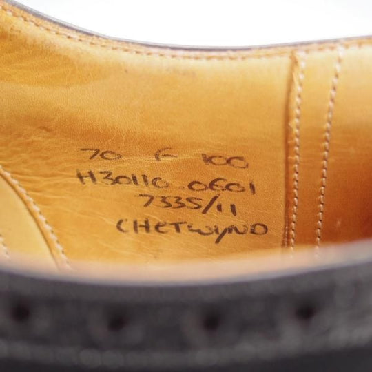 極上★チャーチ 70F/UK7【現行定価￥176,000-★100ラスト/CHETWYND/チェットウインド】フルブローグ/カーフ/黒/メンズ/Church's★i978