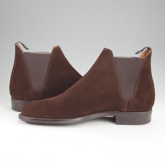 ほぼ試着程度★クロケット&ジョーンズ 6.5E【定価￥81,400-★ダイナイトソール/CHELSEA 8】サイドゴアブーツ/濃茶/Crockett&Jones★i979