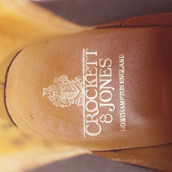ほぼ試着程度★クロケット&ジョーンズ 6.5E【定価￥81,400-★ダイナイトソール/CHELSEA 8】サイドゴアブーツ/濃茶/Crockett&Jones★i979