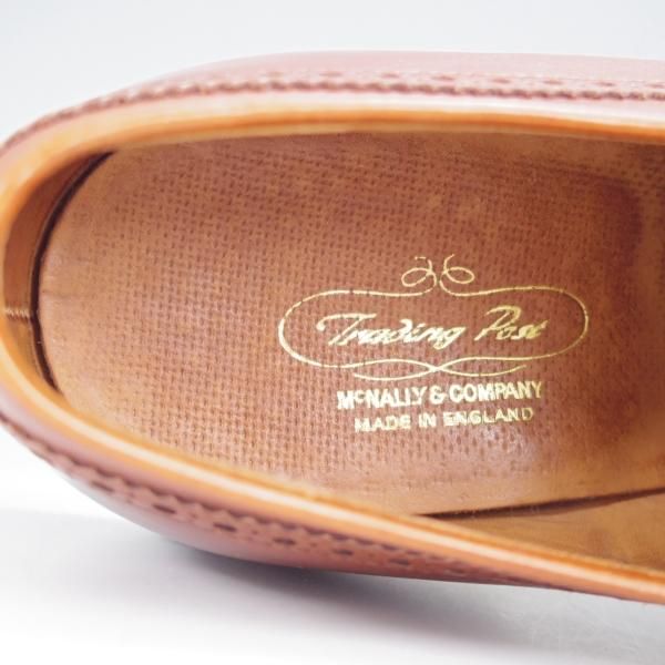 極上★クロケット&ジョーンズ 9D【貴重★トレーディングポスト別注/HEREFORD】フルブローグ/カーフ/茶/メンズ/Crockett&Jones★i980