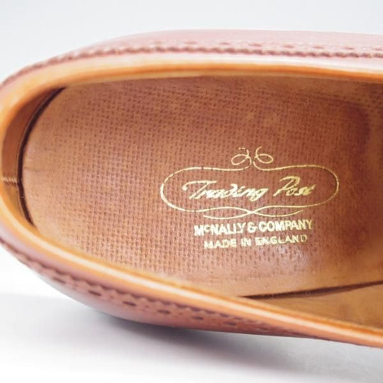 極上★クロケット&ジョーンズ 9D【貴重★トレーディングポスト別注/HEREFORD】フルブローグ/カーフ/茶/メンズ/Crockett&Jones★i980