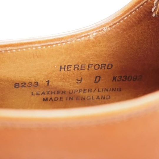 極上★クロケット&ジョーンズ 9D【貴重★トレーディングポスト別注/HEREFORD】フルブローグ/カーフ/茶/メンズ/Crockett&Jones★i980