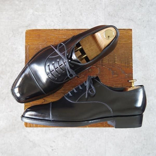 極上★OTSUKA+ M-5/オーツカ SIZE 25.5【定価￥88,000-★ストレートチップ/M5-600】カーフ/黒/メンズ★i983