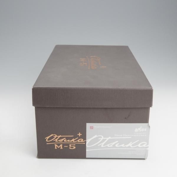 極上★OTSUKA+ M-5/オーツカ SIZE 25.5【定価￥88,000-★ストレートチップ/M5-600】カーフ/黒/メンズ★i983