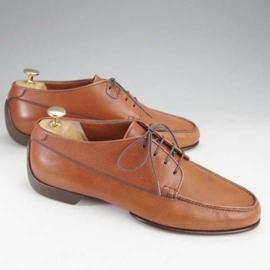 未使用★(伊)タニノクリスチー SIZE 8【デッドストック品★モカシン/Uチップ/122912】グレインレザー/茶/メンズ/TANINO CRISCI★i986