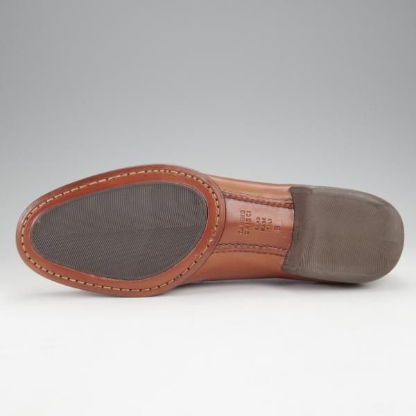 未使用★(伊)タニノクリスチー SIZE 8【デッドストック品★モカシン/Uチップ/122912】グレインレザー/茶/メンズ/TANINO CRISCI★i986