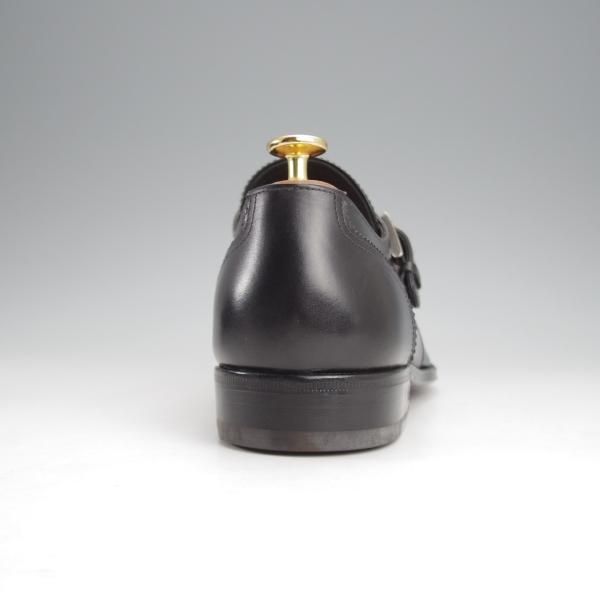未使用★(伊)タニノクリスチー SIZE 7.5【デッドストック品★最後期のモンクストラップ/136656】カーフ/黒/メンズ/TANINO CRISCI★i987