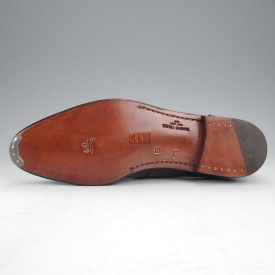 未使用★(伊)タニノクリスチー SIZE 7.5【デッドストック品★最後期のモンクストラップ/136656】カーフ/黒/メンズ/TANINO CRISCI★i987