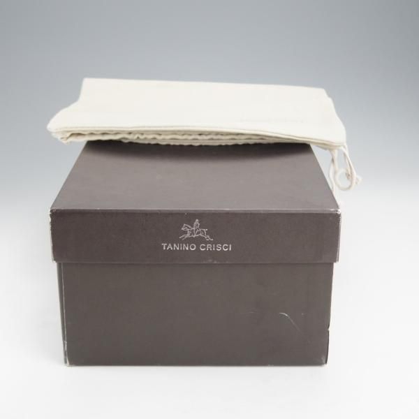 未使用★(伊)タニノクリスチー SIZE 7.5【デッドストック品★最後期のモンクストラップ/136656】カーフ/黒/メンズ/TANINO CRISCI★i987