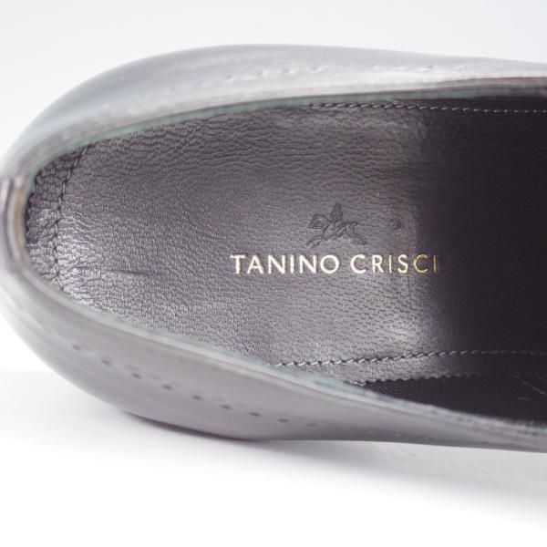 極上★(伊)タニノクリスチー SIZE 6.5【定価￥241,500-★最後期のオックスフォードシューズ/シャドウステッチ】黒/TANINO CRISCI★i988