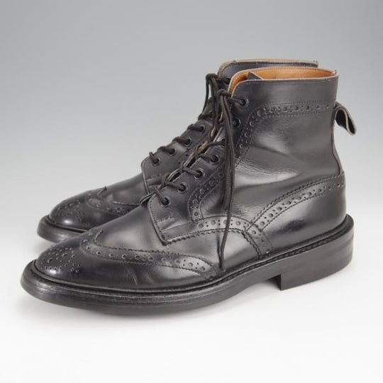 極上★トリッカーズ SIZE 7【ダイナイトソール仕様★カントリーブーツ/SHIPS別注】m7484/カーフ/黒/シップス/メンズ/Tricker's★i989