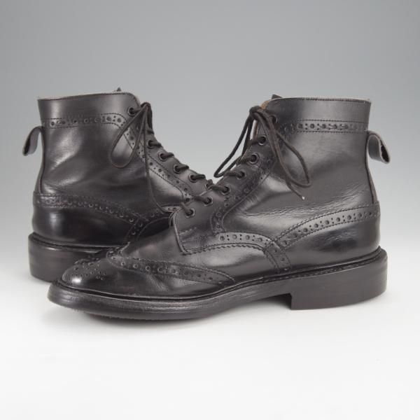 極上★トリッカーズ SIZE 7【ダイナイトソール仕様★カントリーブーツ/SHIPS別注】m7484/カーフ/黒/シップス/メンズ/Tricker's★i989