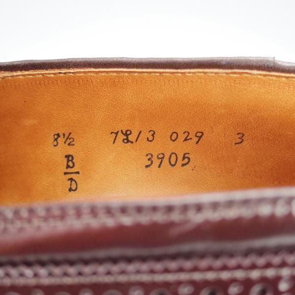 極美品★オールデン 8.5D【現行定価17万円程度★コードバン仕様/ユナイテッドアローズ別注】3905/タッセルローファー/赤茶/Alden★i990