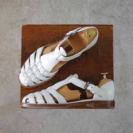 極上★チャーチ(レディース) SIZE 36.5【定価￥148,500-★KELSEY/グルカサンダル】プレステージカーフ/白/Church's★i992