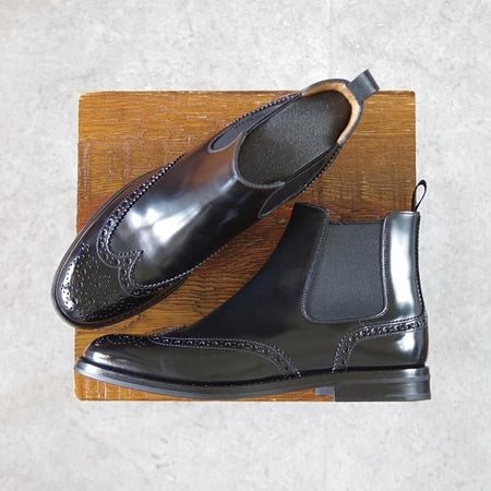 極美品★チャーチ(レディース) SIZE 36【定価￥163,900-★KETSBY WG/サイドゴアブーツ】ポリッシュドバインダーカーフ/黒/Church's★i993