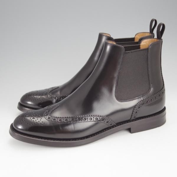 極美品★チャーチ(レディース) SIZE 36【定価￥163,900-★KETSBY WG/サイドゴアブーツ】ポリッシュドバインダーカーフ/黒/Church's★i993