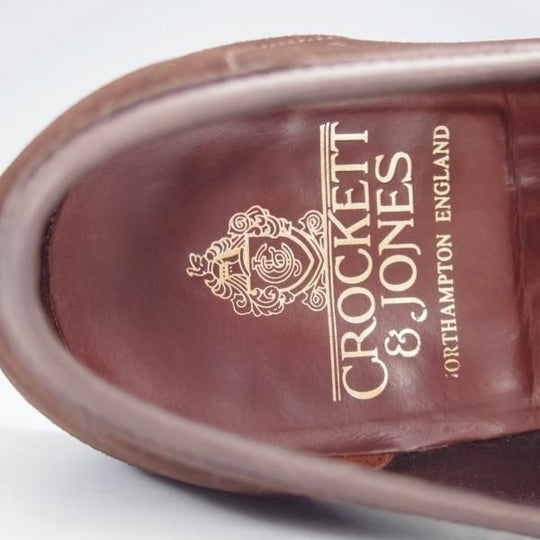 極美品★クロケット&ジョーンズ 6E【定価￥86,900-★HARVARD 2/ハーバード】コインローファー/376ラスト/濃茶/Crockett&Jones★i995