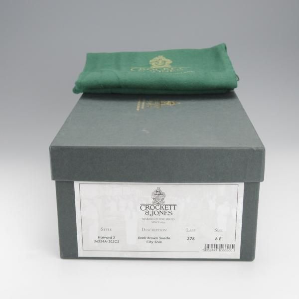 極美品★クロケット&ジョーンズ 6E【定価￥86,900-★HARVARD 2/ハーバード】コインローファー/376ラスト/濃茶/Crockett&Jones★i995