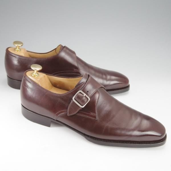 ★(伊)エンツォ・ボナフェ SIZE 8.5【ハンドソーンウェルテッド製法★B.R.SHOP別注/モンクストラップ】カーフ/濃茶/Enzo Bonafe★i996