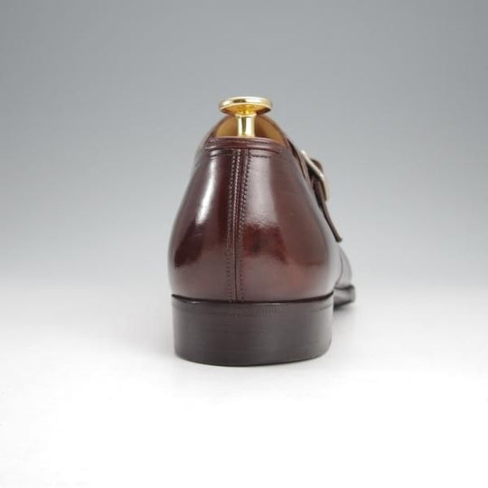 ★(伊)エンツォ・ボナフェ SIZE 8.5【ハンドソーンウェルテッド製法★B.R.SHOP別注/モンクストラップ】カーフ/濃茶/Enzo Bonafe★i996