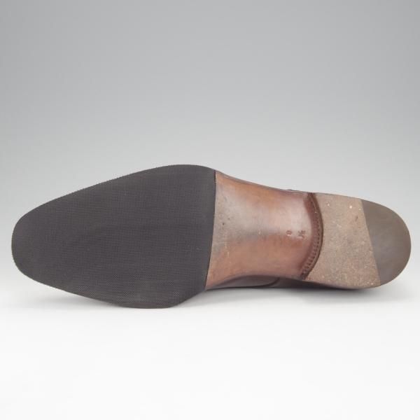 ★(伊)エンツォ・ボナフェ SIZE 8.5【ハンドソーンウェルテッド製法★B.R.SHOP別注/モンクストラップ】カーフ/濃茶/Enzo Bonafe★i996