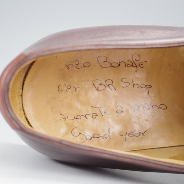★(伊)エンツォ・ボナフェ SIZE 8.5【ハンドソーンウェルテッド製法★B.R.SHOP別注/モンクストラップ】カーフ/濃茶/Enzo Bonafe★i996