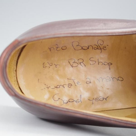 ★(伊)エンツォ・ボナフェ SIZE 8.5【ハンドソーンウェルテッド製法★B.R.SHOP別注/モンクストラップ】カーフ/濃茶/Enzo Bonafe★i996