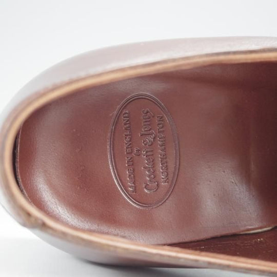 極上★クロケット&ジョーンズ 7D【定価￥105,600-★ハンドグレードライン/BELGRAVE】パンチドキャップトゥ/濃茶/Crockett&Jones★i998