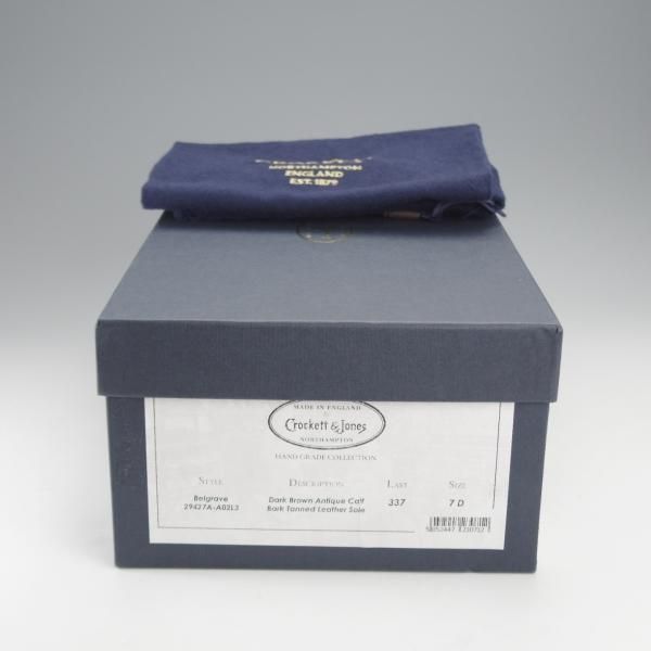 箱、保存袋付【美品】クロケット&ジョーンズ 高級ライン ハンドグレード UK6E 箱、保存袋付【美品】クロケット&ジョーンズ 高級ライン ハンド