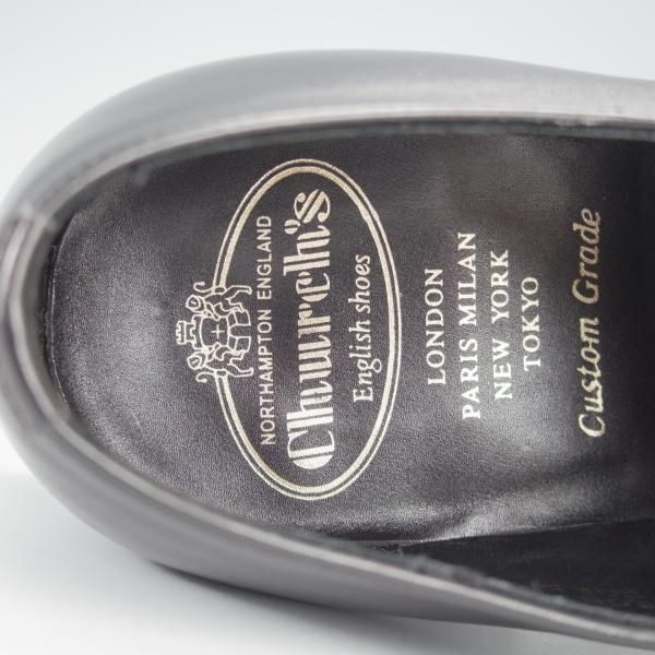 極美品★チャーチ 70F/UK7【現行定価￥160,600-★CONSUL/コンサル/100ラスト】大丸別注/ストレートチップ/カーフ/黒/Church's★i999