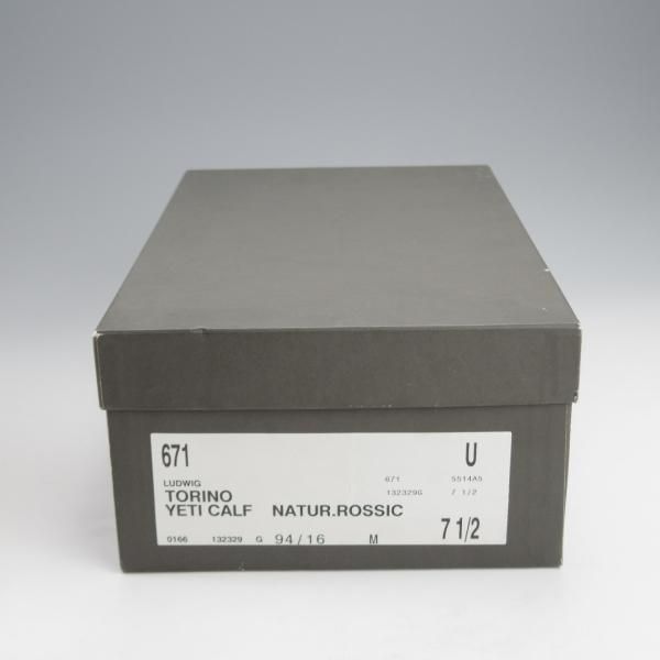 未使用★(伊)タニノクリスチー SIZE 7.5【定価￥21,6000-★デッドストック品/671】ダブルモンク/カーフ/赤茶/メンズ/TANINO CRISCI★j001