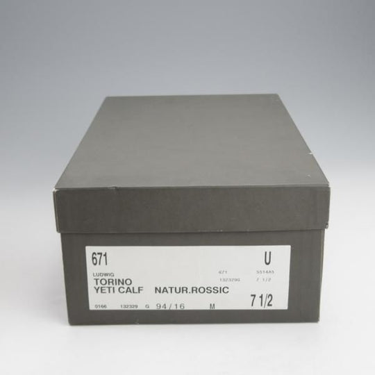 未使用★(伊)タニノクリスチー SIZE 7.5【定価￥21,6000-★デッドストック品/671】ダブルモンク/カーフ/赤茶/メンズ/TANINO CRISCI★j001