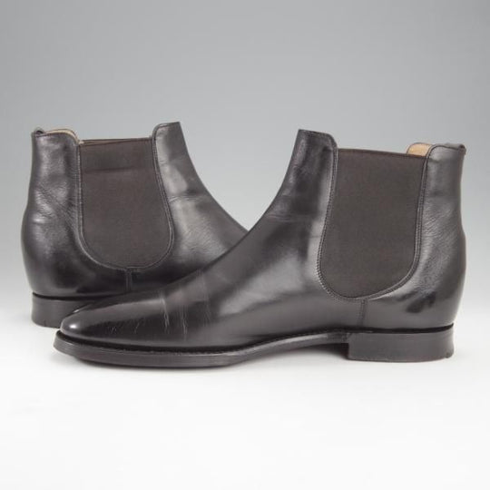 ★チャーチ 80F/UK8【貴重★002ラスト/サイドゴアブーツ】Runcorn/4都市ロゴ/カーフ/黒/メンズ/Church's★j002