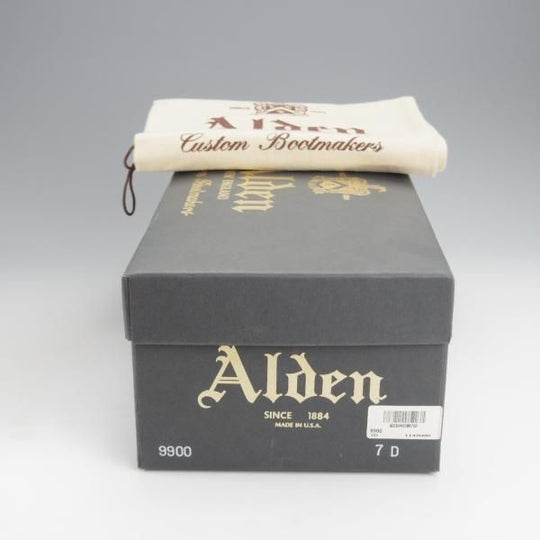 極美品★オールデン 7D【貴重★ラベロ色/コードバン/9900/(韓国)unipair別注】茶/バリーラスト/プレーントゥ/メンズ/Alden★j003